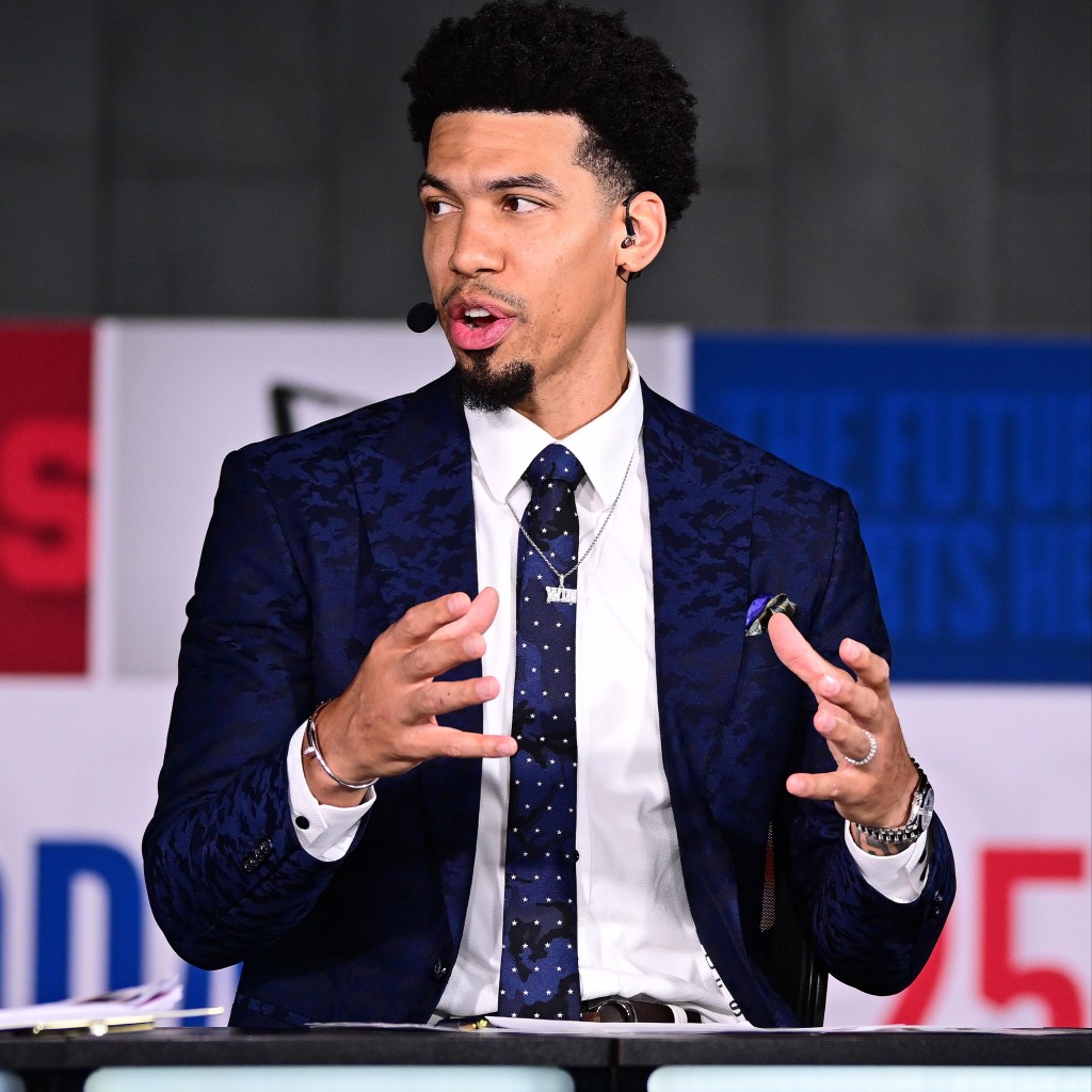 Danny Green talks during the 2025 NBA Draft - Round One on June 25, 2025 at Barclays Center in Brooklyn, New York.
