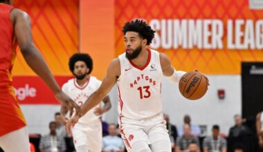 Lundy splashes home six threes as Raptors beat Rockets
