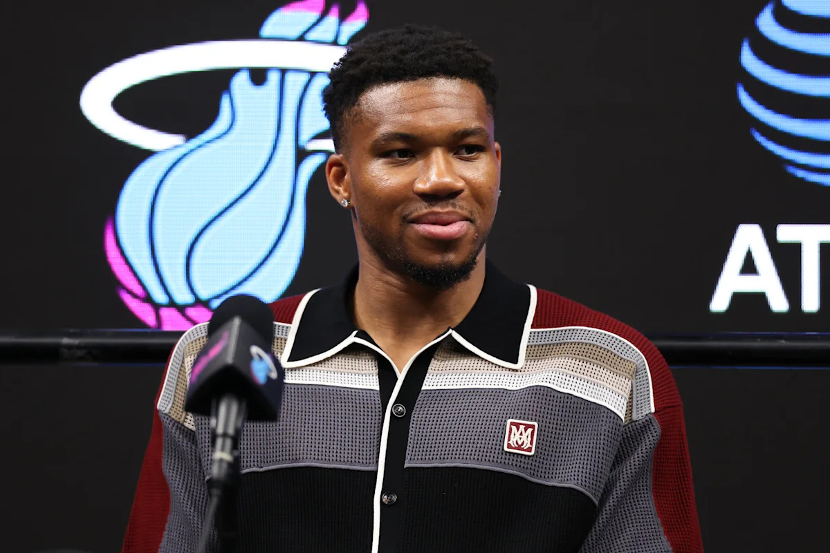 Giannis Antetokounmpo candid about adjustment in Miami but flush with excitement: 'I think this is the right place to be'