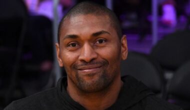 Metta Sandiford-Artest smiling
