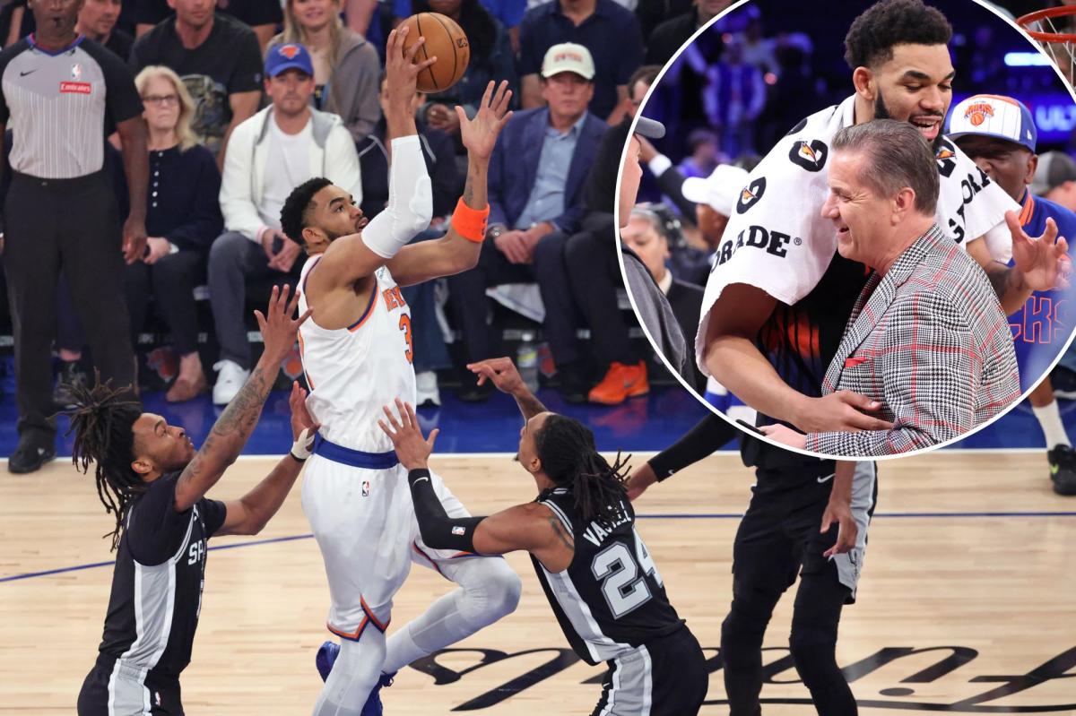 John Calipari tells The Post the advice he gave Karl-Anthony Towns during Knicks' title run