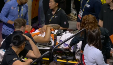 Jazz guard Trey Alexander taken from court on stretcher in Summer League game