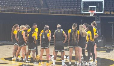 women practice huddle july 8