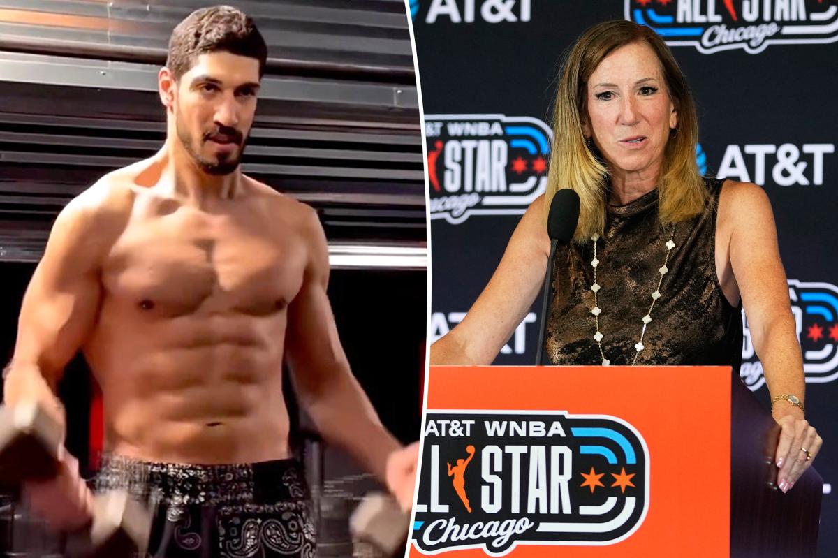 Enes Kanter Freedom begins 'transition to the WNBA' with shirtless workout