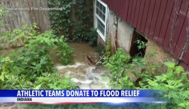 The Colts & Pacers Make A Donation To Help Those Affected by Flooding