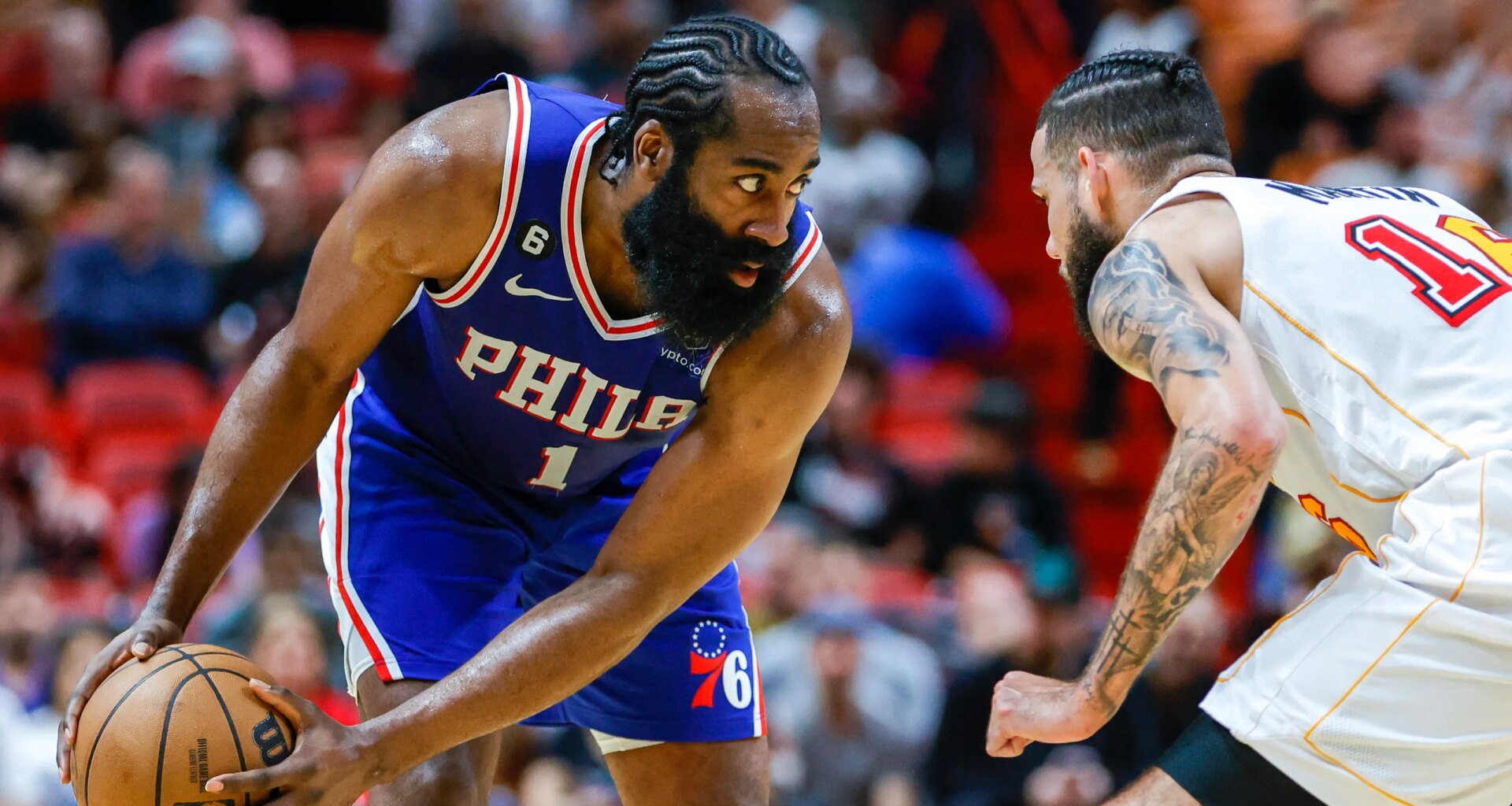 Former Sixers star James Harden ranked No. 32 player in NBA history