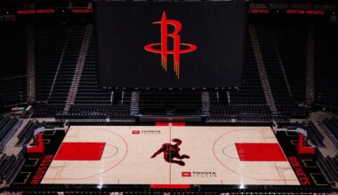 Rockets continue brand revamp with new court designs at Toyota Center