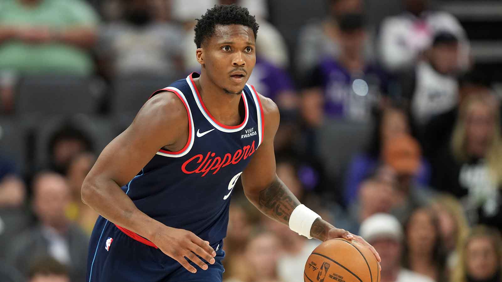 LA Clippers guard Bennedict Mathurin (9) during the fourth quarter against the Sacramento Kings at Golden 1 Center.