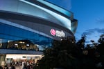 The Moda Center on Oct. 22, 2025, in Portland, Ore.