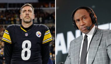 Aaron Rodgers reacts to Stephen A. Smith's apology to Kyrie Irving years after COVID controversy