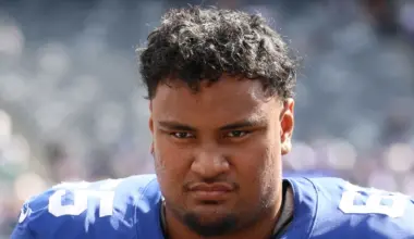 NY Giants' Francis Mauigoa struggles in return to Miami for joint practice