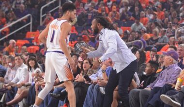 Devin Booker watched as Larry Fitzgerald completed a rare Arizona story