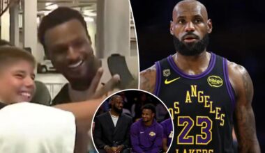 Bronny James hilariously says LeBron James' departure is 'whatever'
