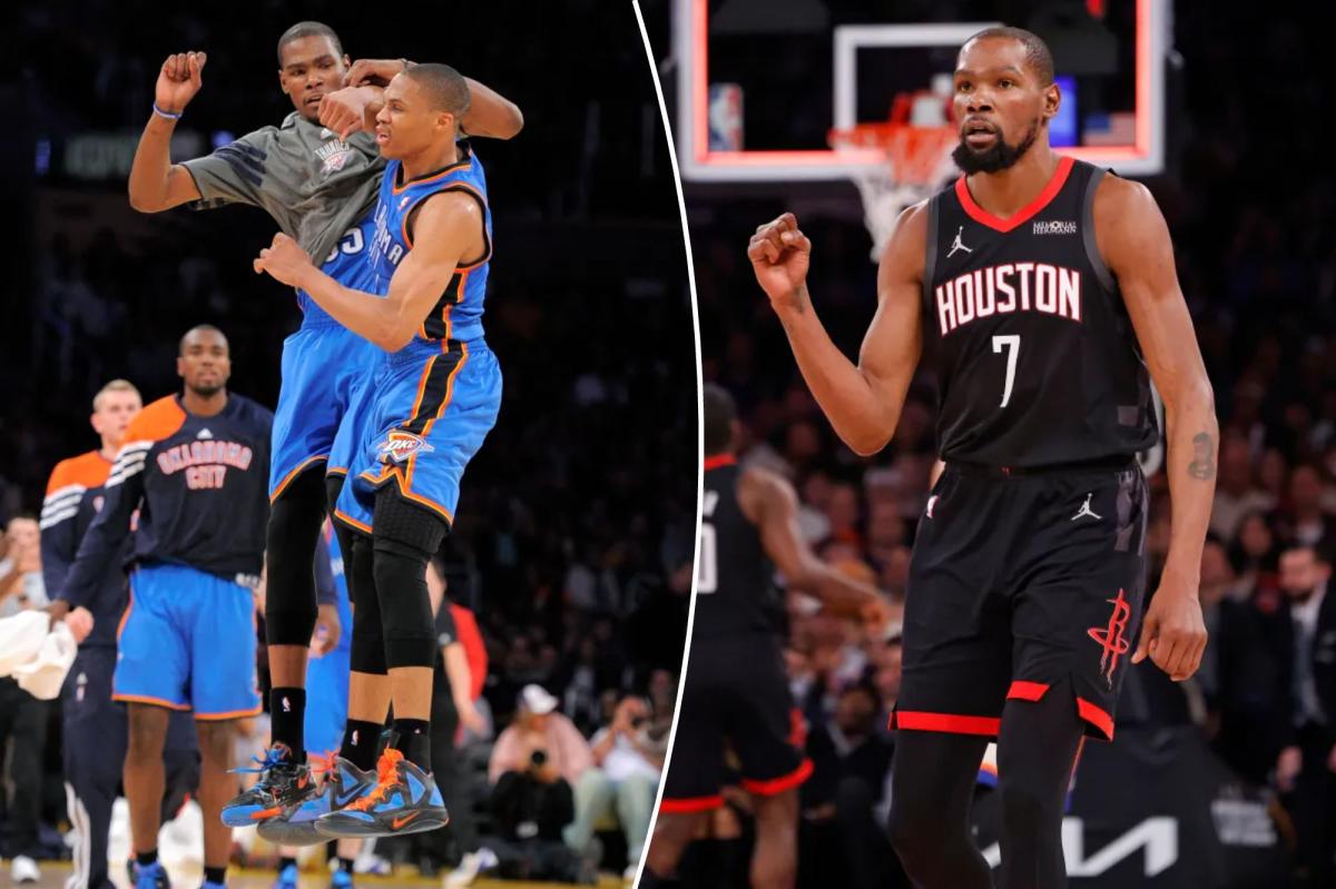 Kevin Durant called Russell Westbrook's left 'inspired'