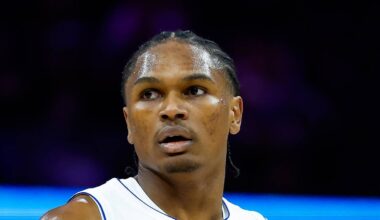 Detroit Pistons guard Ausar Thompson (9) reacts after getting called for a technical foul during the second quarter against the Sacramento Kings at Golden 1 Center on Dec 23, 2025.