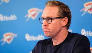 Sam Presti, Thunder General Manager, has his end-of-season media access, Monday, June 8, 2026.