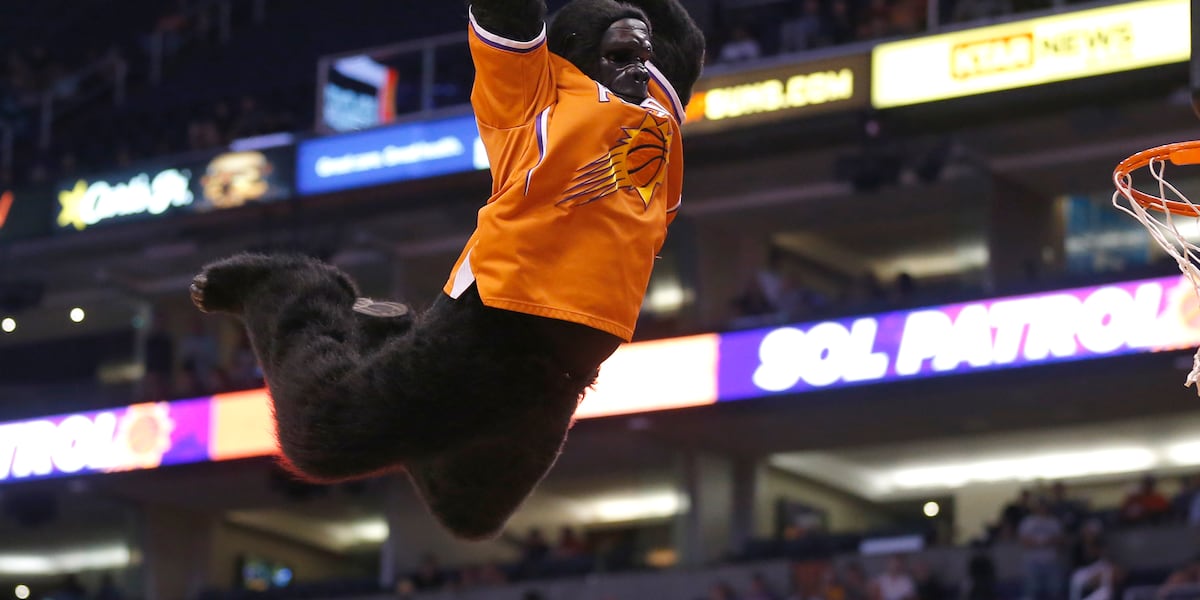 Longtime Phoenix Suns gorilla mascot performer earns Hall of Fame honor
