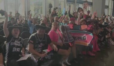 Spurs Jackals adding 100 members as nearly 300 fans audition at Frost Bank Center