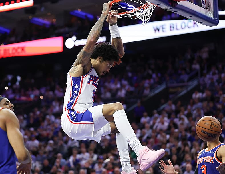 NBA: Playoffs-New York Knicks at Philadelphia 76ers