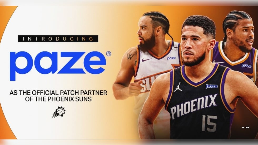 Beginning this season, Paze’s logo will be featured on the upper left side of all Suns’...