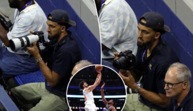 Knicks' Landry Shamet spotted taking photos at US Open