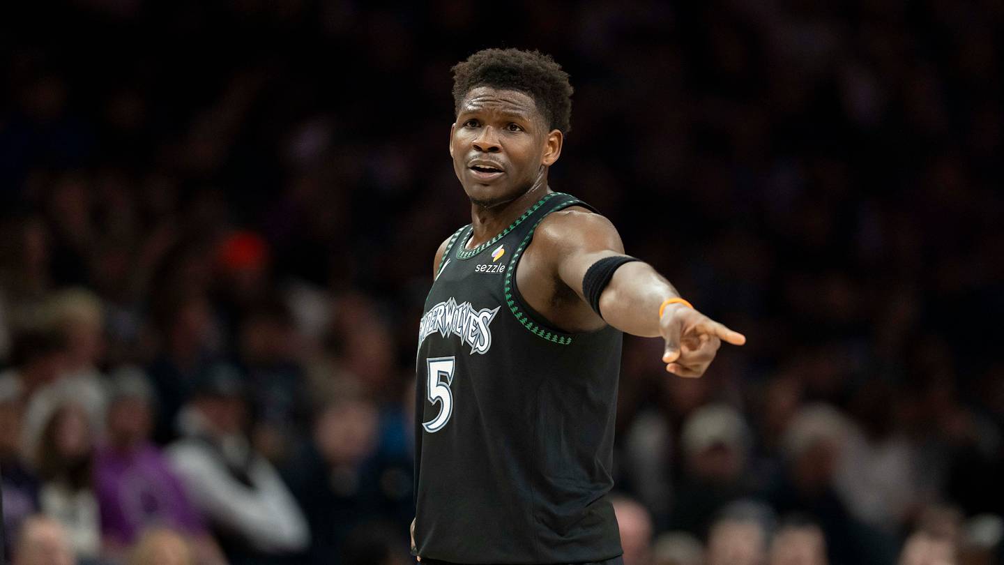 Minnesota Timberwolves guard Anthony Edwards Mandatory Credit: Jesse Johnson-Imagn Images