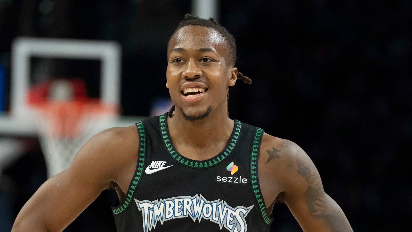 Minnesota Timberwolves guard Ayo Dosunmu Mandatory Credit: Jesse Johnson-Imagn Images