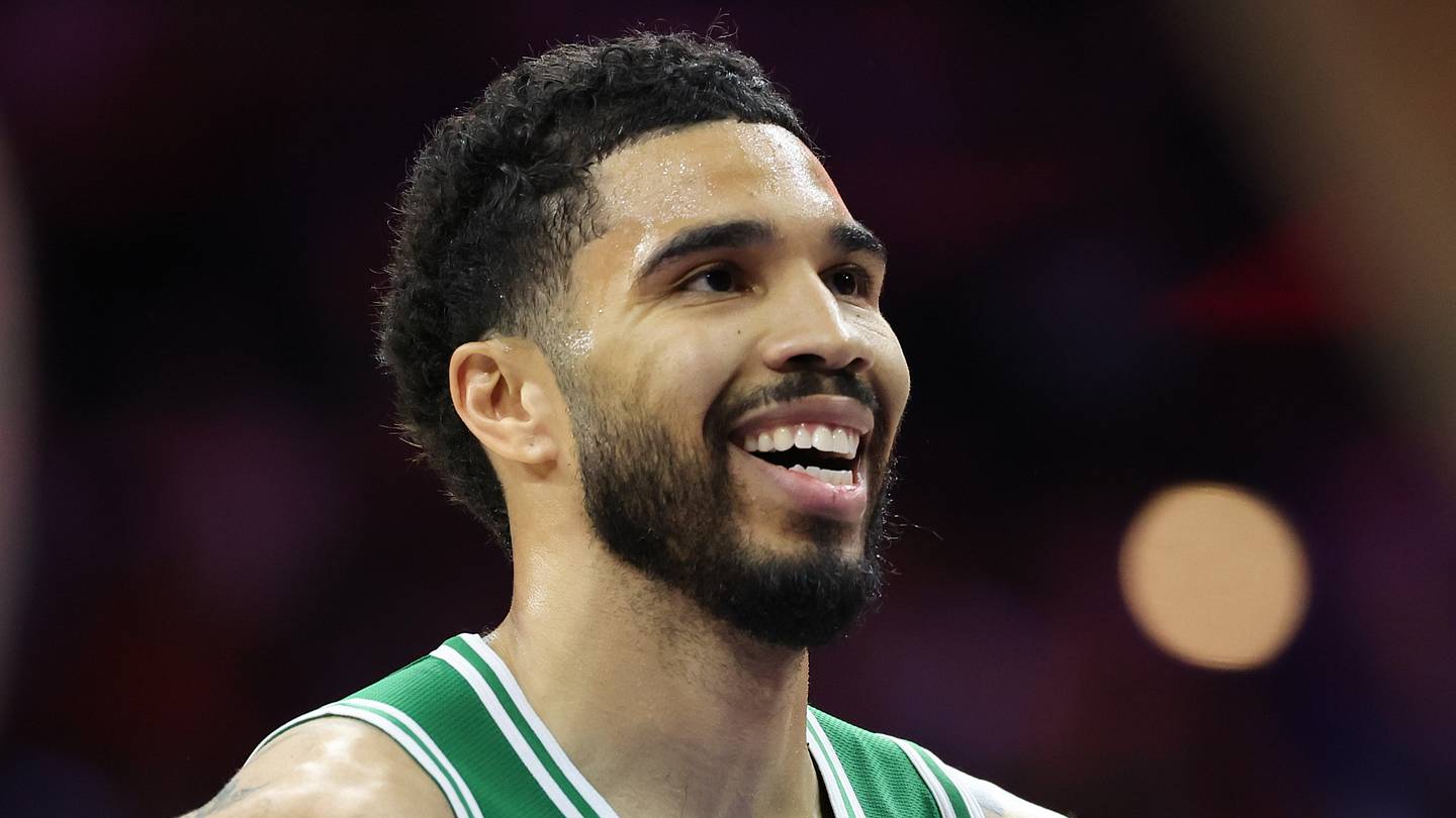 Apr 30, 2026; Philadelphia, Pennsylvania, USA; Boston Celtics forward Jayson Tatum (0) prepares to take a foul shot against the Philadelphia 76ers during the second quarter at Xfinity Mobile Arena. Mandatory Credit: Bill Streicher-Imagn Images