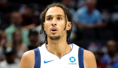 Dallas Mavericks forward Zaccharie Risacher (10) against the New Orleans Pelicans at American Airlines Center on October 14, 2026.