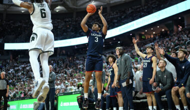 Freshman Colben Landrew impresses for UConn vs. Michigan State