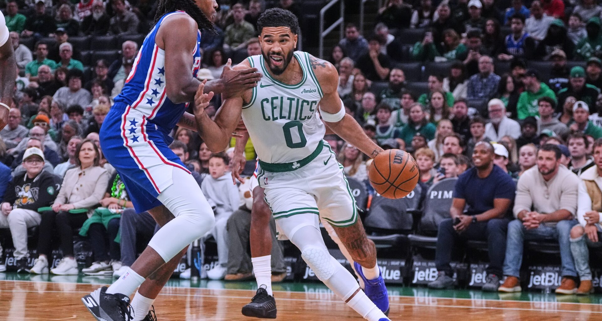 Jayson Tatum shines, Celtics bench dominates in preseason rout of 76ers: Five takeaways