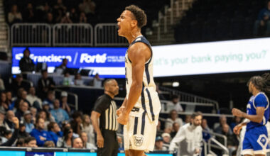 Welcome to the team: Men’s basketball first-years take the floor