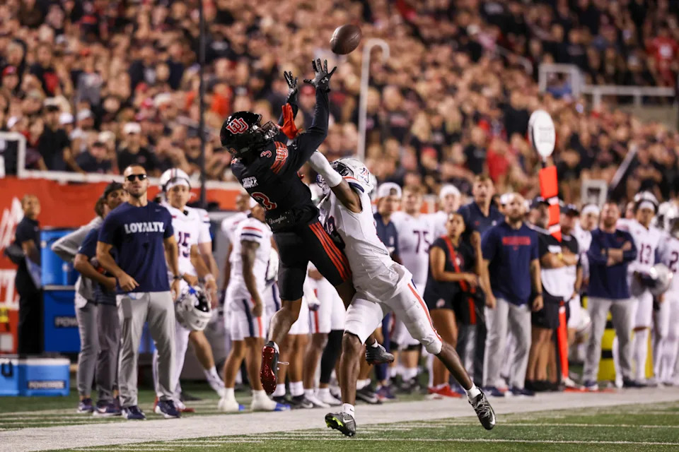Former Utah WR Dorian Singer.Rob Gray-Imagn Images