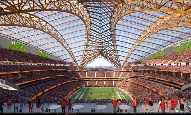 The roof structure concept for a new RFK Stadium in DC