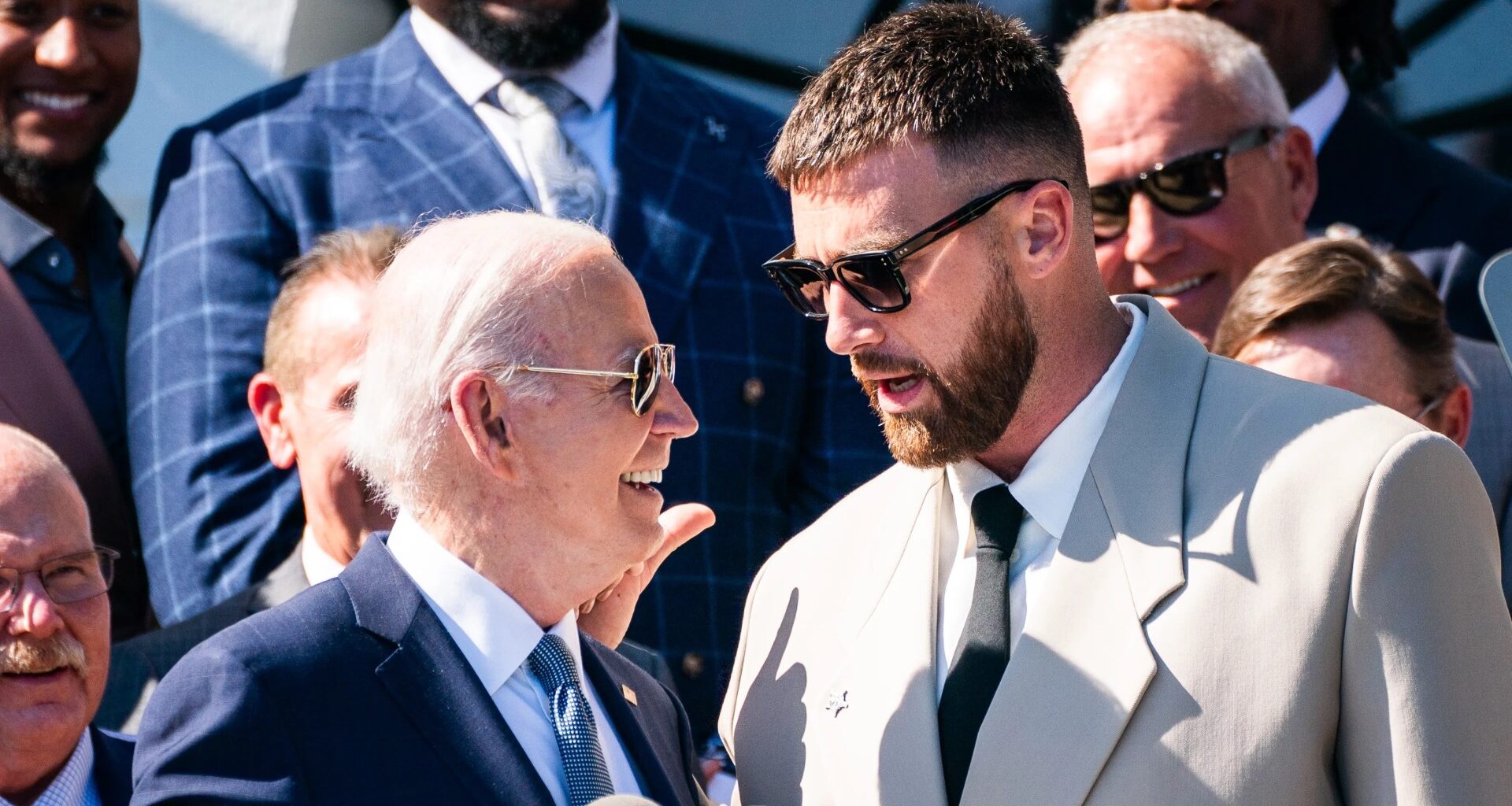 Patrick Mahomes is not around to stop Travis Kelce completing Presidential mission but makes quick exit to avoid 'getting tasered'