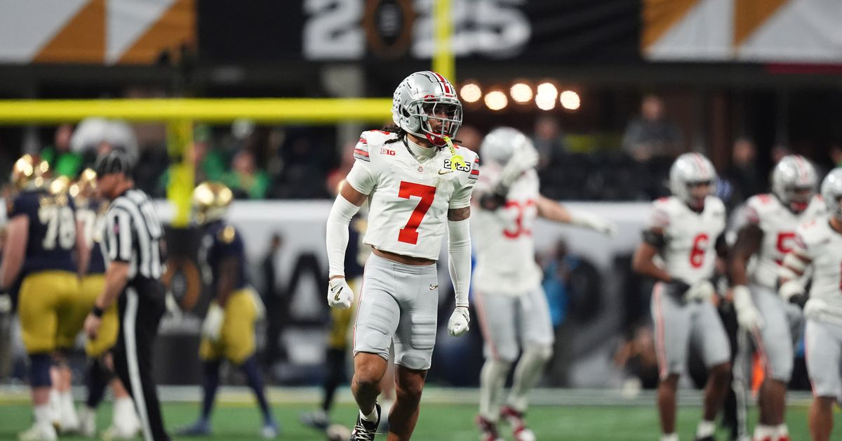 Buffalo Bills select DB Jordan Hancock with first of two fifth-round choices