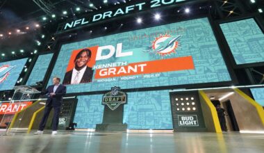 Miami Dolphins updated depth chart after NFL Draft 2025