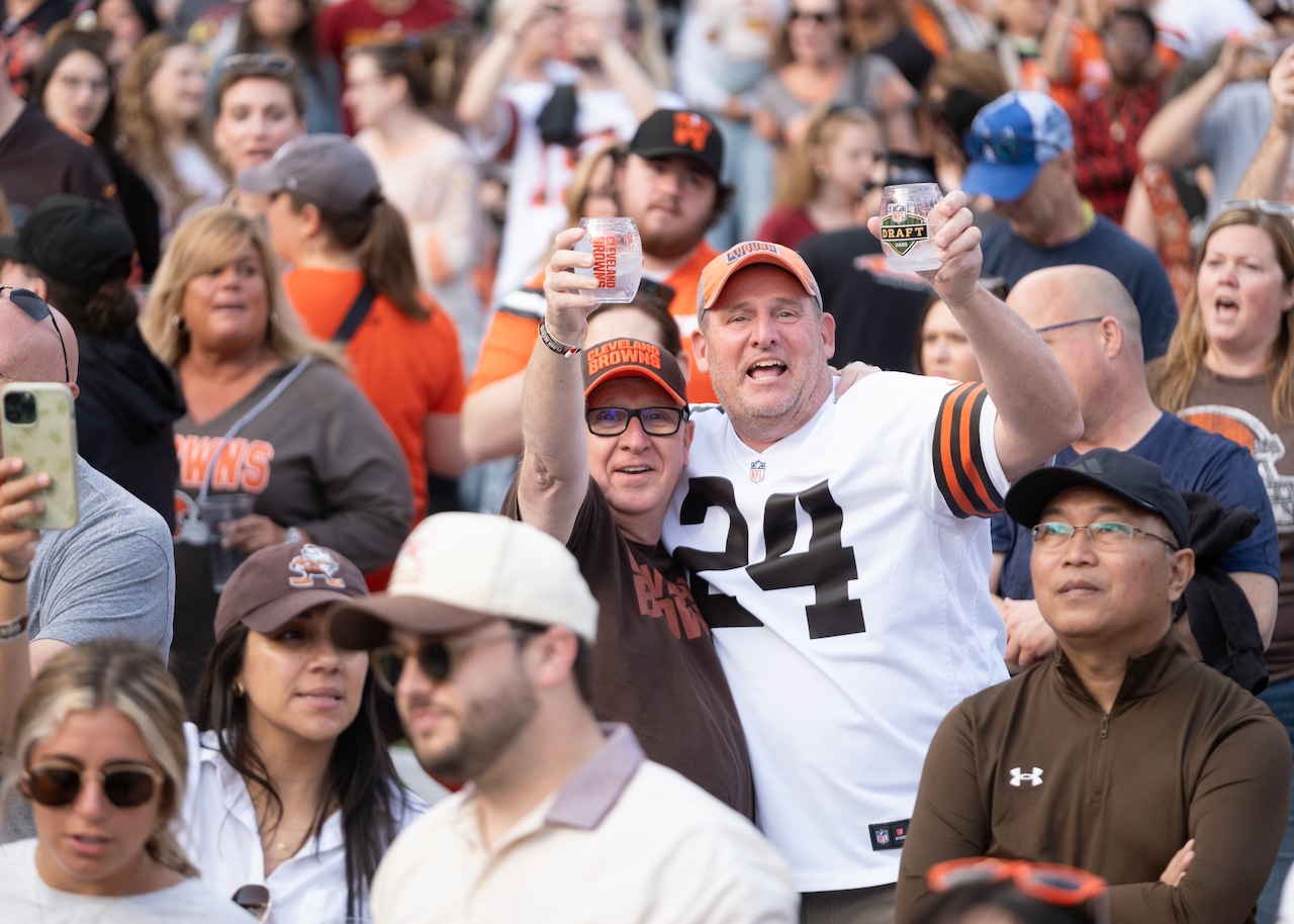 Journey concert, NFL draft and bewilderment: Browns hold watch party for fans (photos)