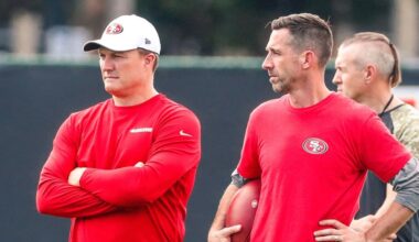 John Lynch explains why the 49ers waited until late to address the O-line