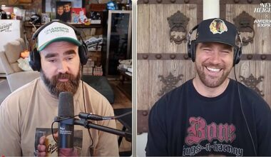 Jason and Travis Kelce offered their thoughts on Shedeur Sanders' NFL Draft slide