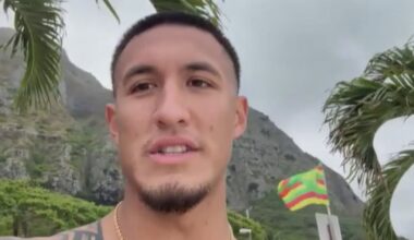 NFL rookie Tetairoa McMillan celebrates in Hawaii before joining Carolina Panthers