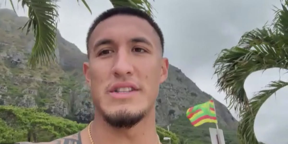 NFL rookie Tetairoa McMillan celebrates in Hawaii before joining Carolina Panthers