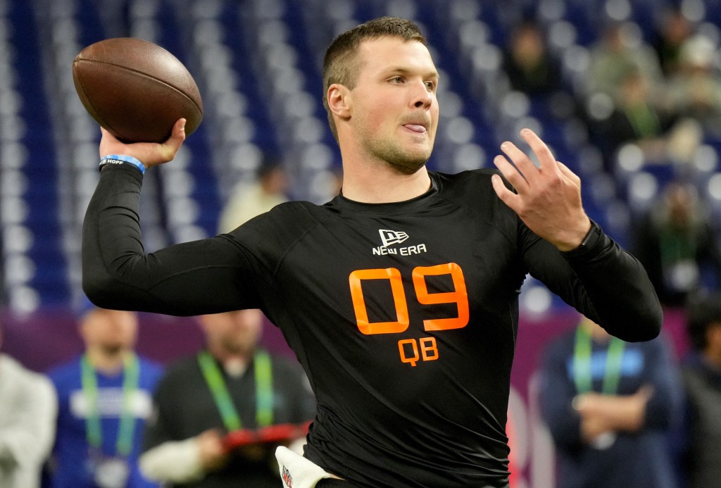 Syracuse quarterback Kyle McCord could worth a pick as a developmental quarterback for the Jets.