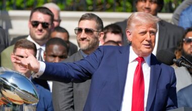 What happened at the Eagles' White House visit with Trump – Deseret News