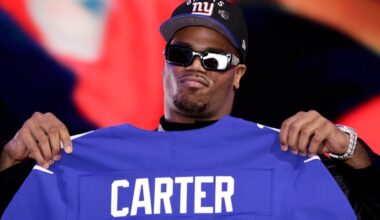 NFL futures odds: Raiders’ Jeanty, Giants’ Carter emerge from draft as Rookie of the Year favorites