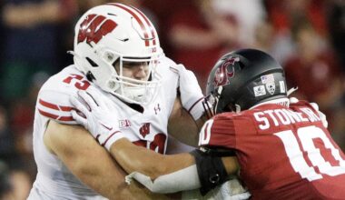 Falcons take Wisconsin OT Jack Nelson with No. 218 pick in NFL Draft