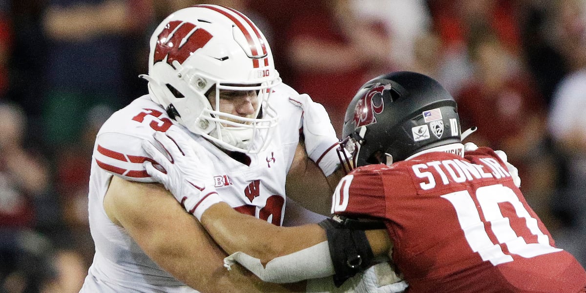 Falcons take Wisconsin OT Jack Nelson with No. 218 pick in NFL Draft