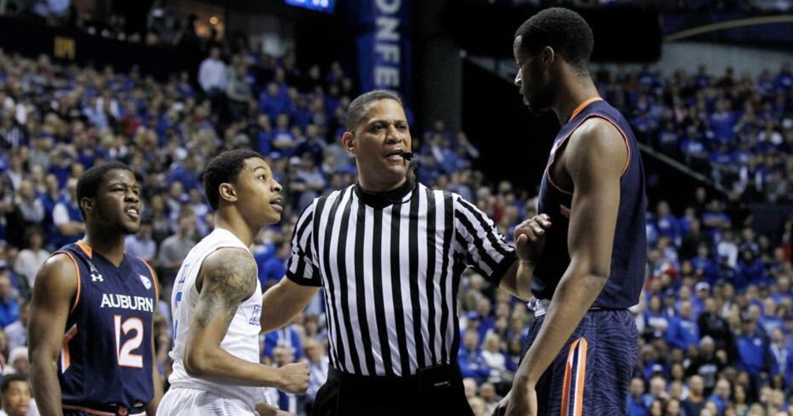 Jaland Lowe, Denzel Aberdeen, Mo Dioubate and Kam Williams visit Lexington (Photo via UK Athletics)