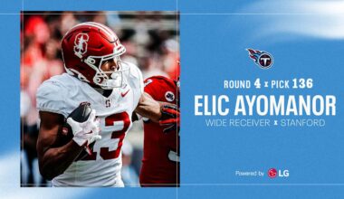 Titans Select Stanford Receiver Elic Ayomanor in the Fourth Round of the NFL Draft