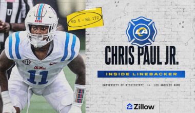 Inside Linebacker Chris Paul Jr., Ole Miss, Round 5, Pick 172